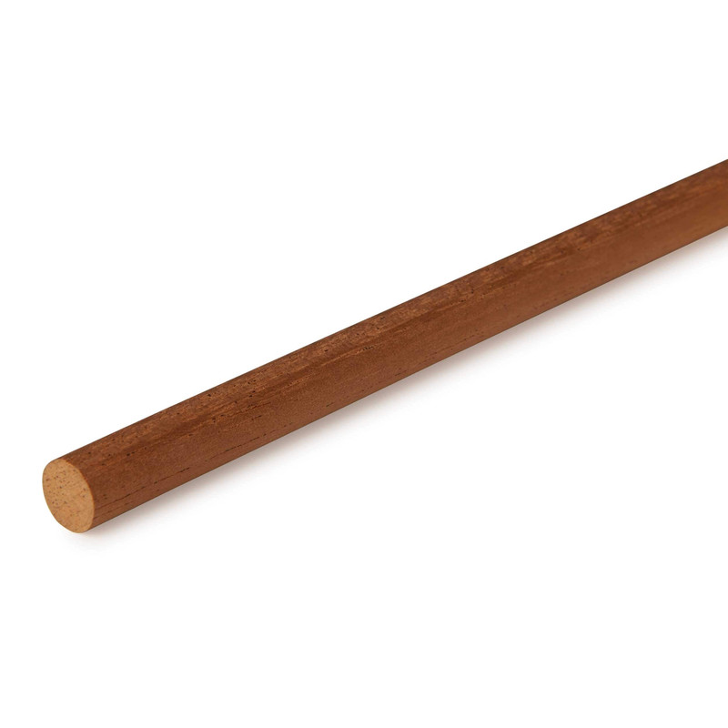 36" Round Wood Dowel - Species:Mahogany - Diameter:3/8"